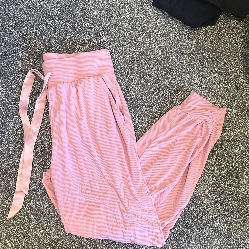 Pink Drawstring Lounge Pants